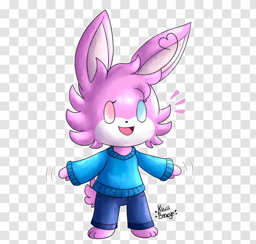 Easter Bunny Cartoon Pink M Desktop Wallpaper - Legendary Creature Transparent PNG