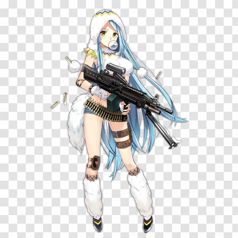 Girls' Frontline M249 Light Machine Gun Squad Automatic Weapon FN Herstal - Frame - Saw Transparent PNG