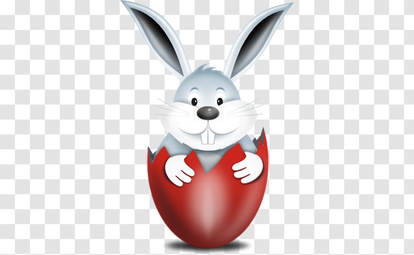Easter Bunny Red Egg Icon - Mammal - Free Download Transparent PNG