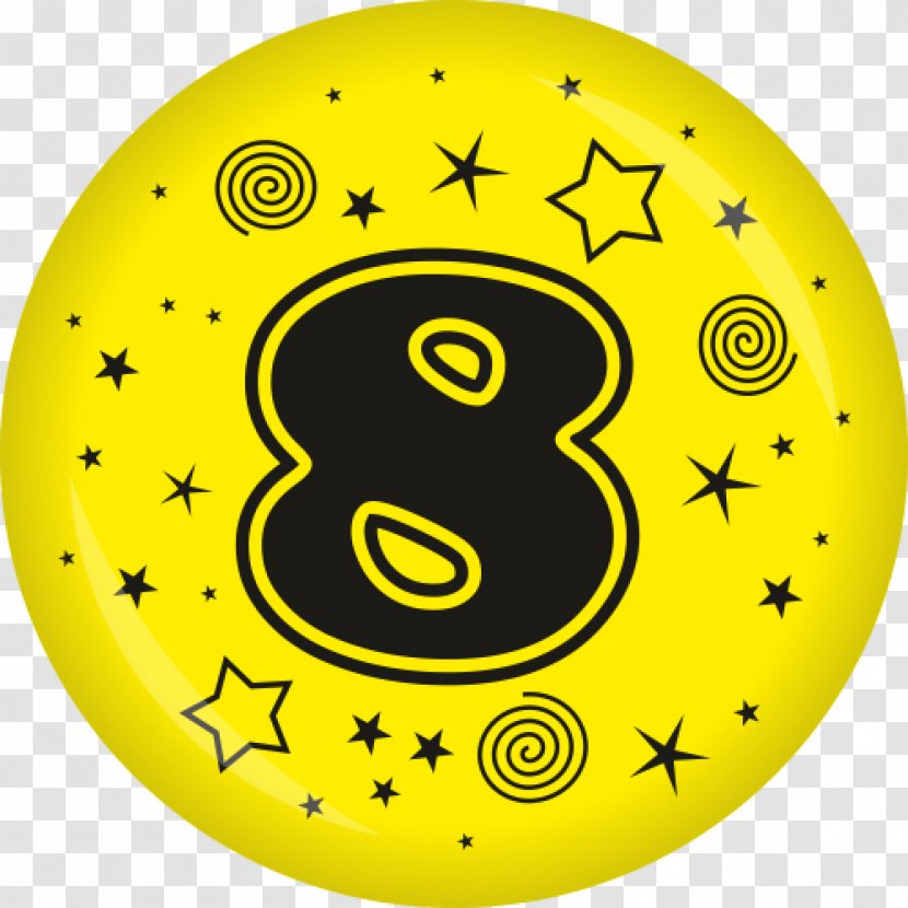 Pin Badges Smiley Foil Balloon Number - Toggle Button Transparent PNG