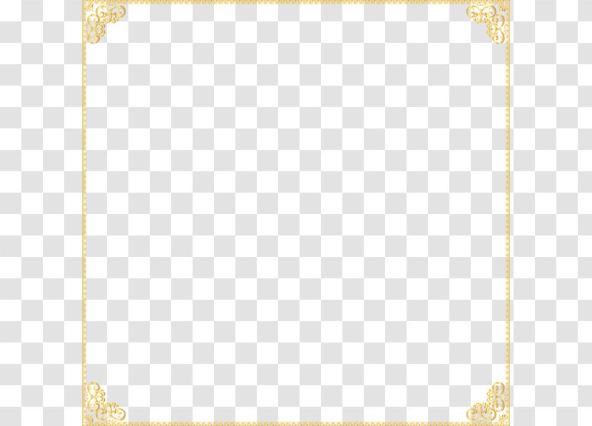 Material Pattern - Spirituality - Gold Border Frame Transparent Transparent PNG