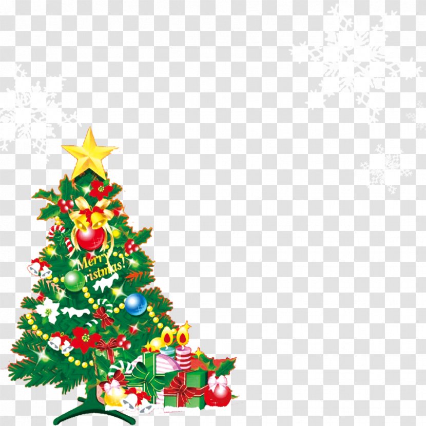 Christmas Tree Gift Decoration - Conifer Transparent PNG