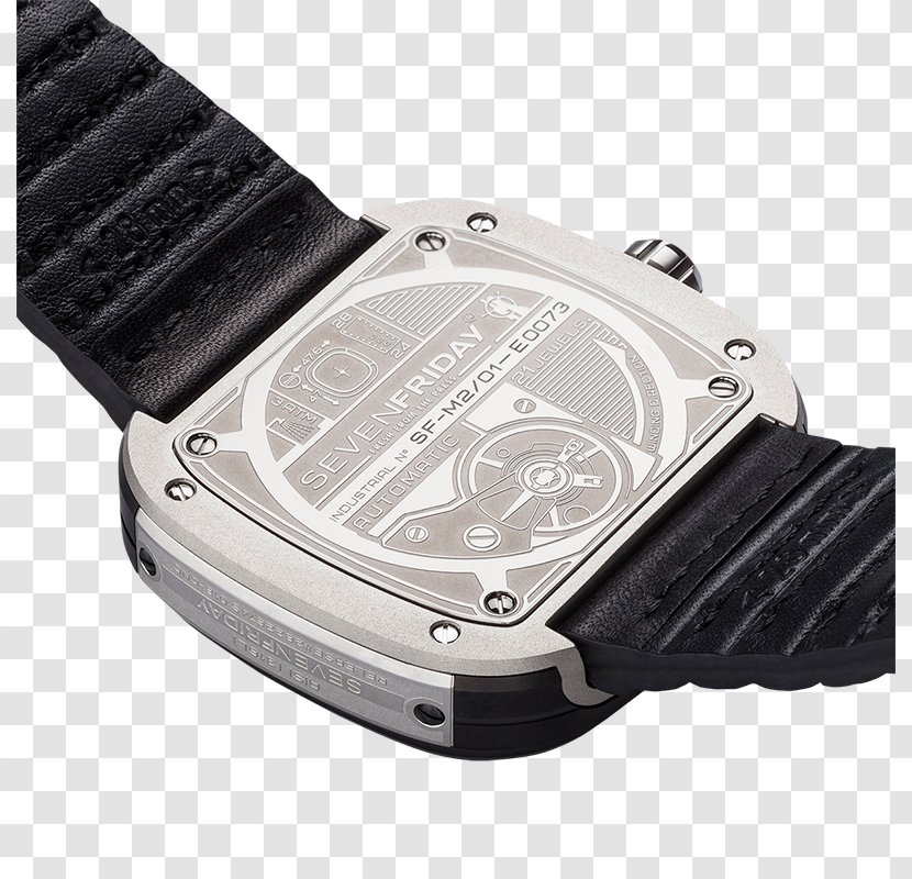 Watch SevenFriday Miyota 8215 Steel Clock - Strap - Hollowed Out Railing Style Transparent PNG