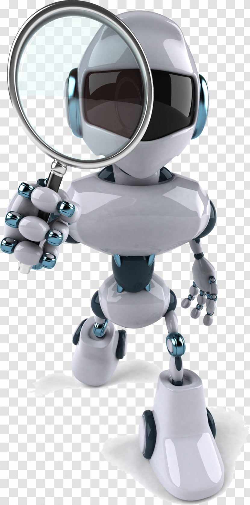 Magnifying Glass Information Robot Service Advertising - Business Process Engine - Arm Transparent PNG