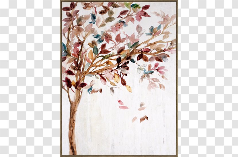 Painting Floral Design Work Of Art Canvas Print - Tree Life - Abstract Three Dimensional Decoration Transparent PNG