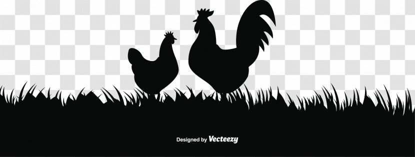 Chicken Rooster Sunrise - Silhouette Vector Illustration Transparent PNG