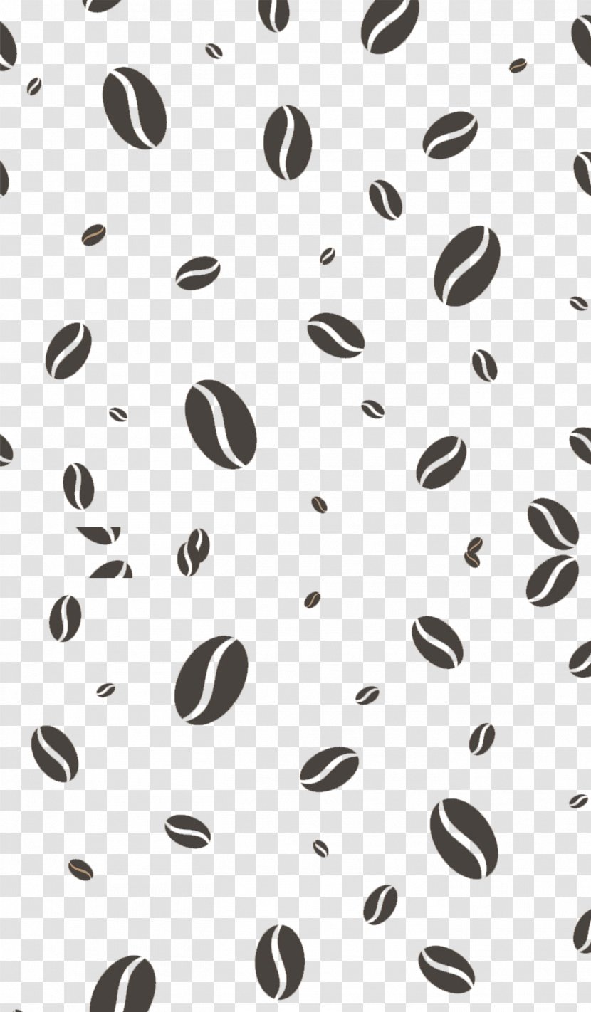 Iced Coffee Bean - Number - Beans Floating Shading Background Transparent PNG