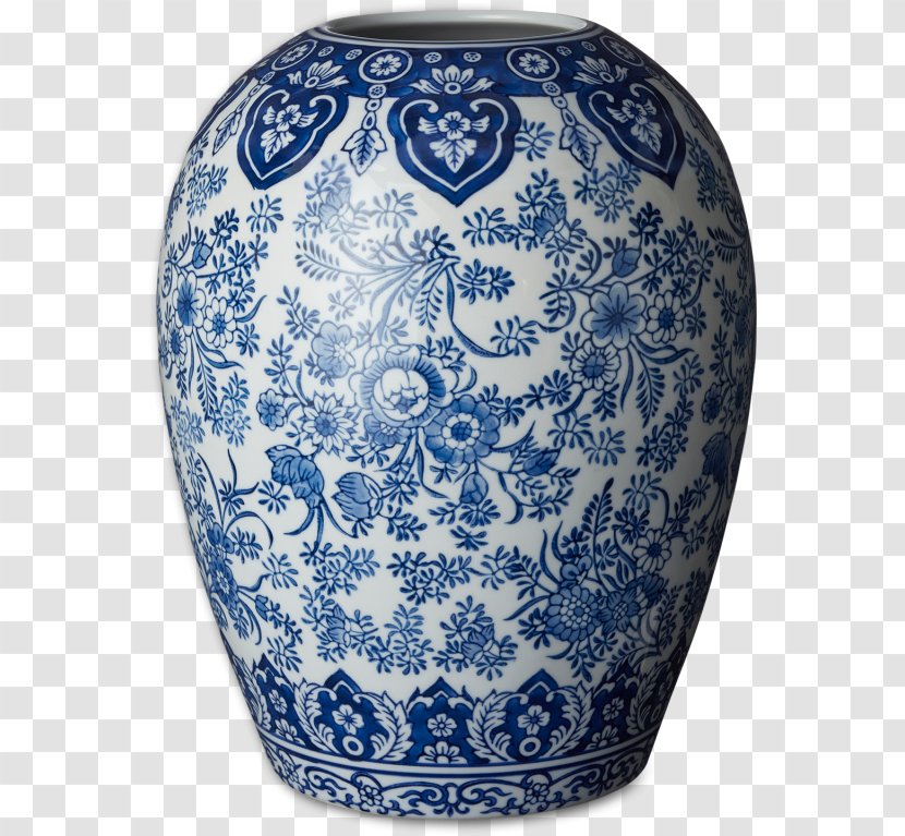 Delft Vase Rijksmuseum Blue And White Pottery Ceramic Transparent PNG
