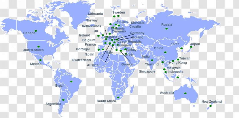 World Map Globe - Global Network Transparent PNG