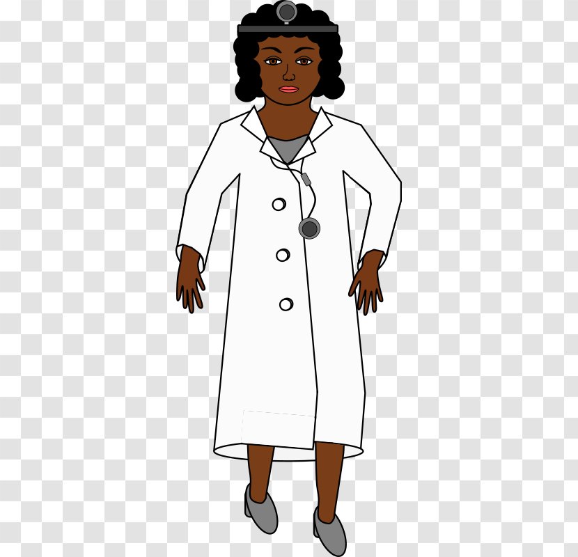 Physician Clip Art - Standing - African American Transparent PNG