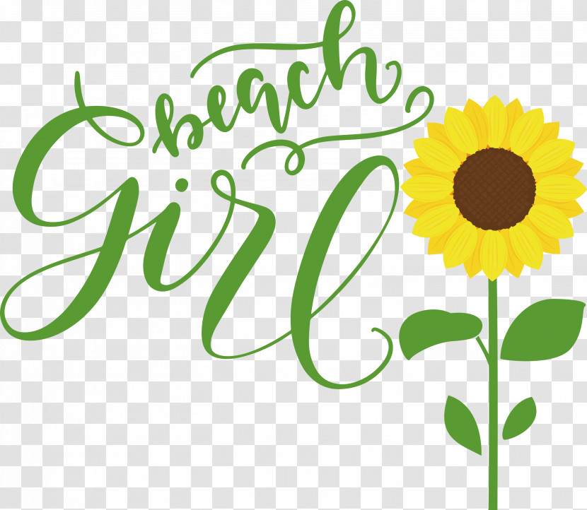 Beach Girl Summer Transparent PNG