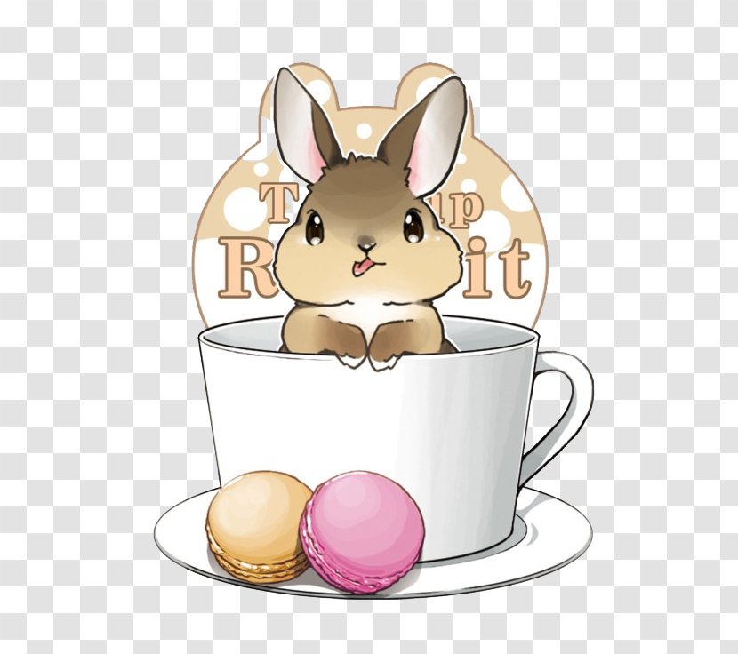 IPhone 4S Rabbit Cartoon Wallpaper - Iphone - And Cup Transparent PNG