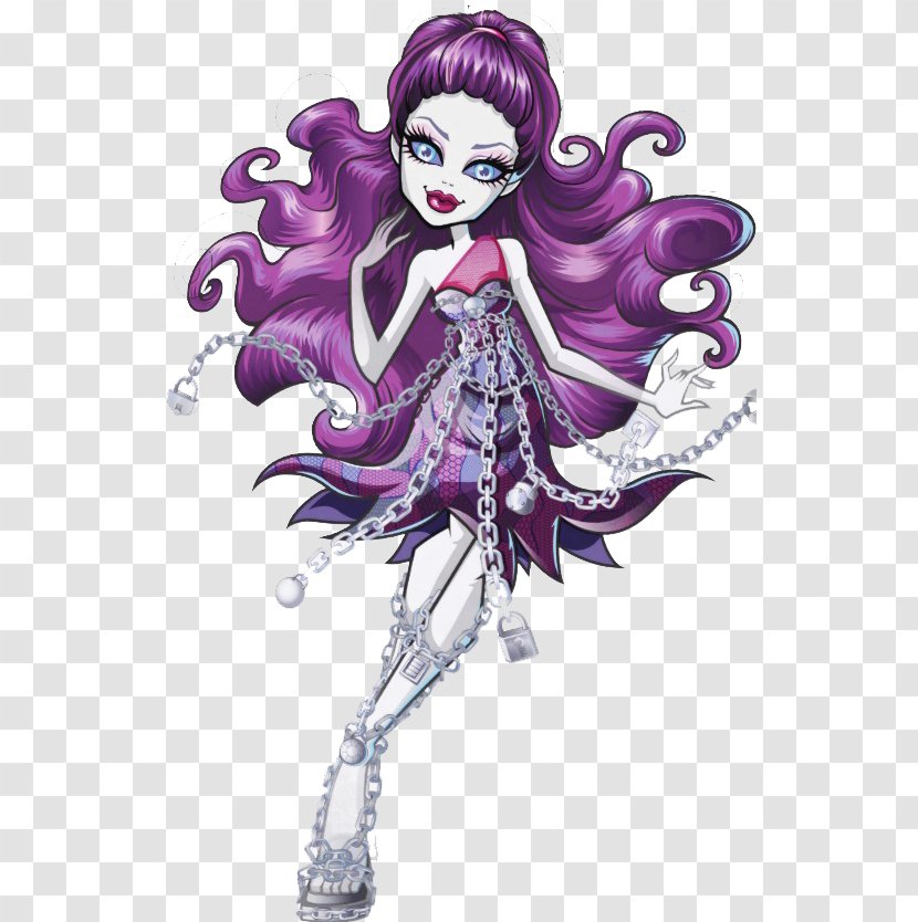 Monster High Spectra Vondergeist Daughter Of A Ghost Ghoul High: Haunted - Cartoon Transparent PNG