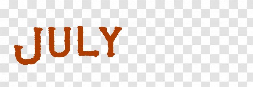 Logo Brand Font - Orange - July Event Transparent PNG
