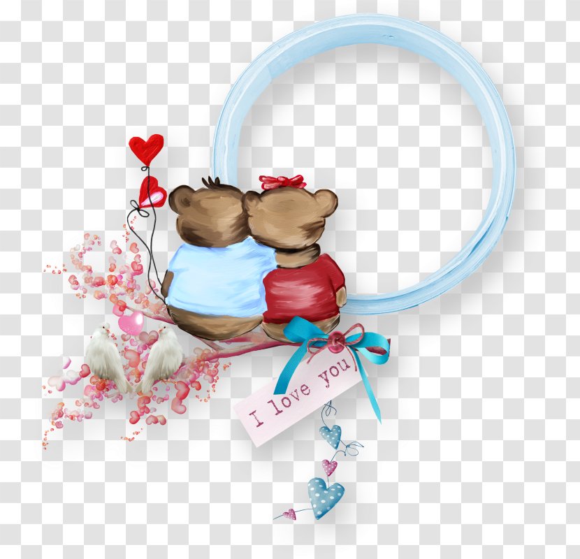 Love Image Significant Other Hug - Valentines Day - Bear Frame Psd Transparent PNG