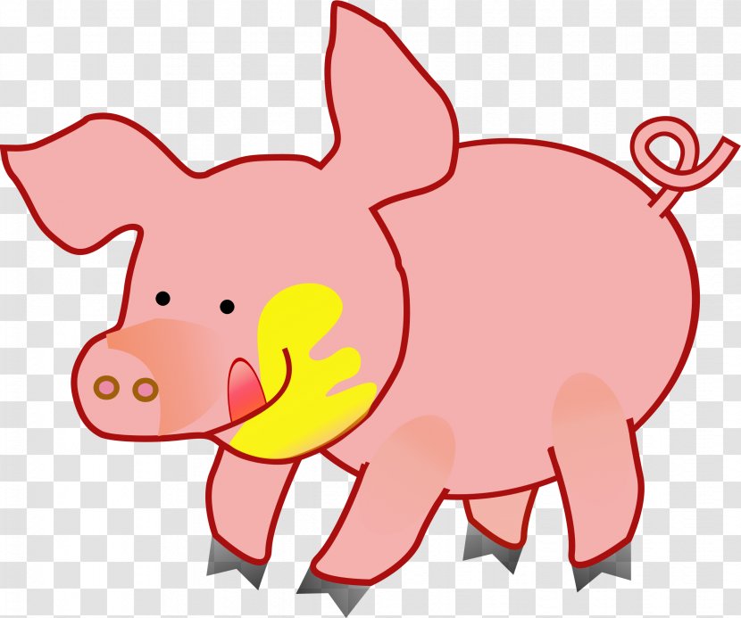 Wild Boar Free Piggy Bank Clip Art - Pnk - Pig Transparent PNG