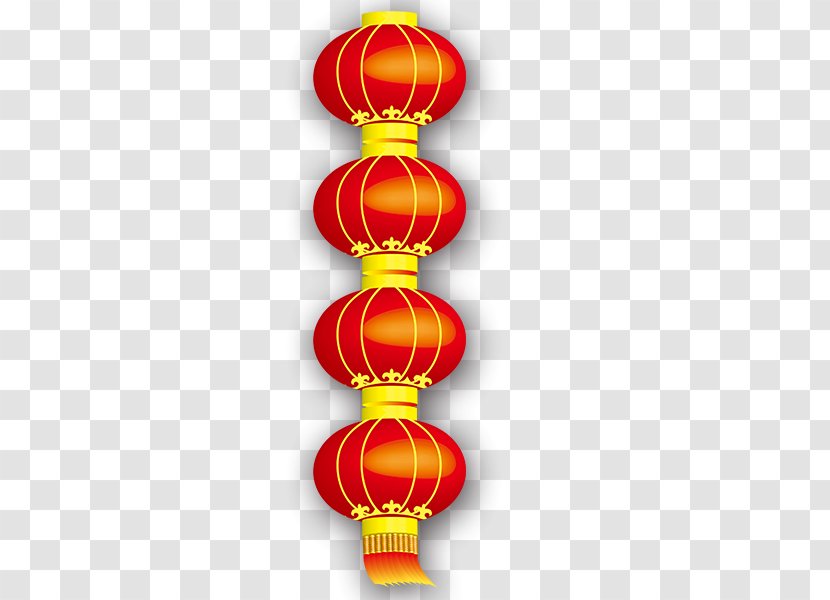 Chinese New Year Lantern Festival - Lunar - Spring Red Lanterns String Transparent PNG