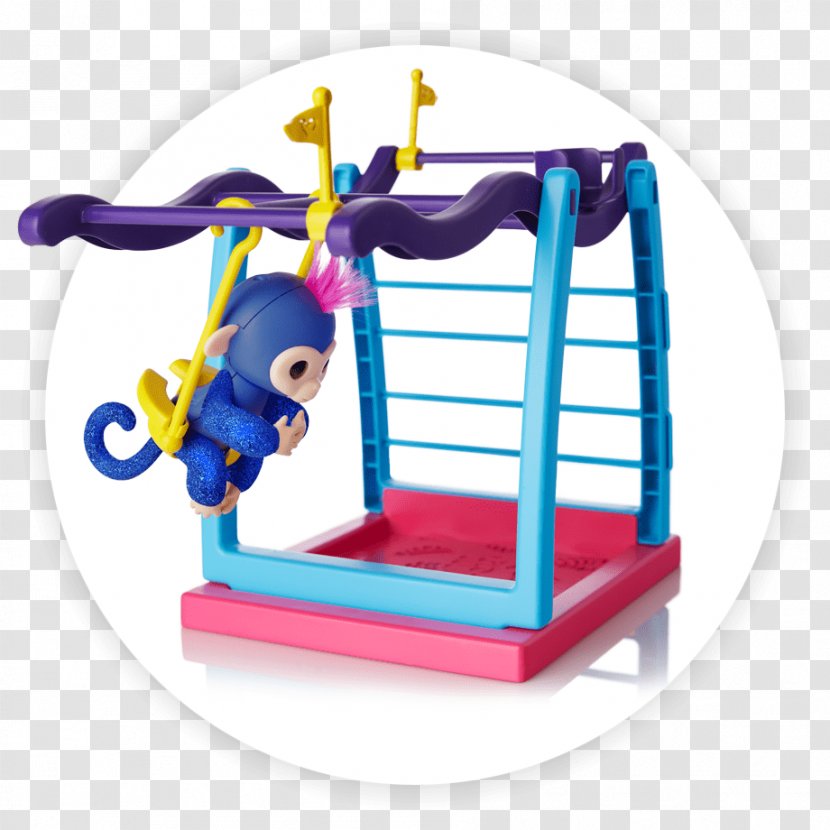 WowWee Jungle Gym Swing Fingerlings Toy - Outdoor Play Equipment - Monkey Bars Transparent PNG