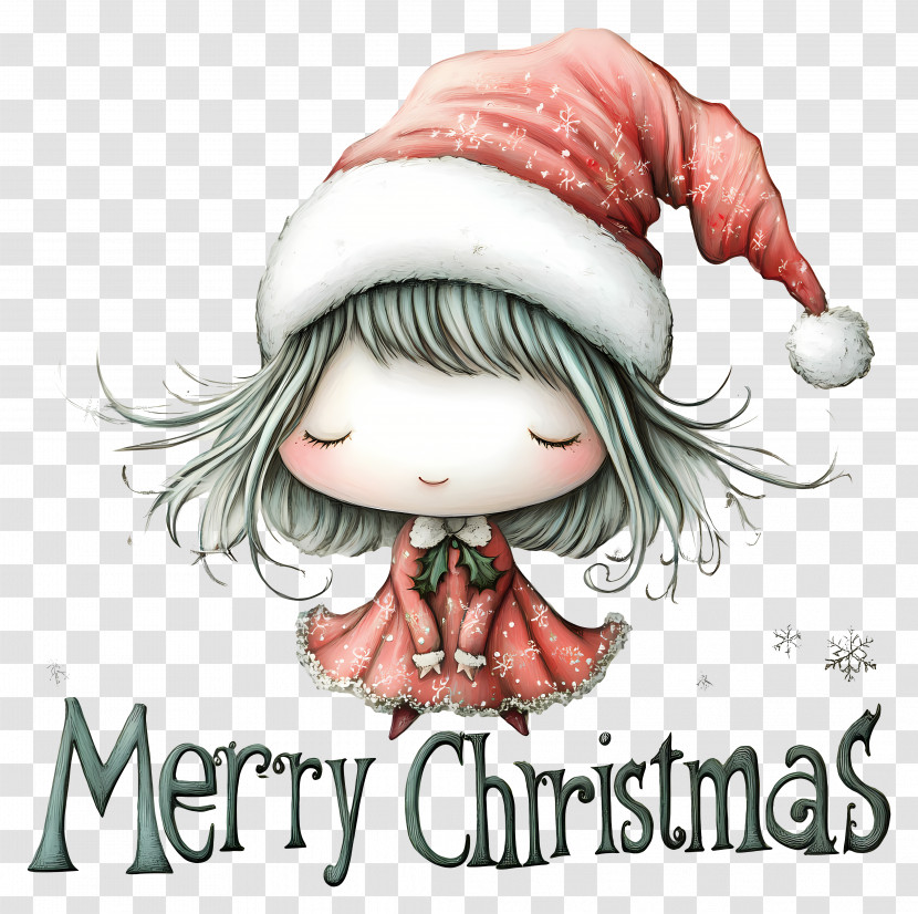 Merry Christmas - Merry Christmas Cute Girl Transparent PNG