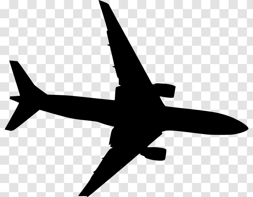 Airplane Silhouette Clip Art - Air Travel - Us Clipart Transparent PNG