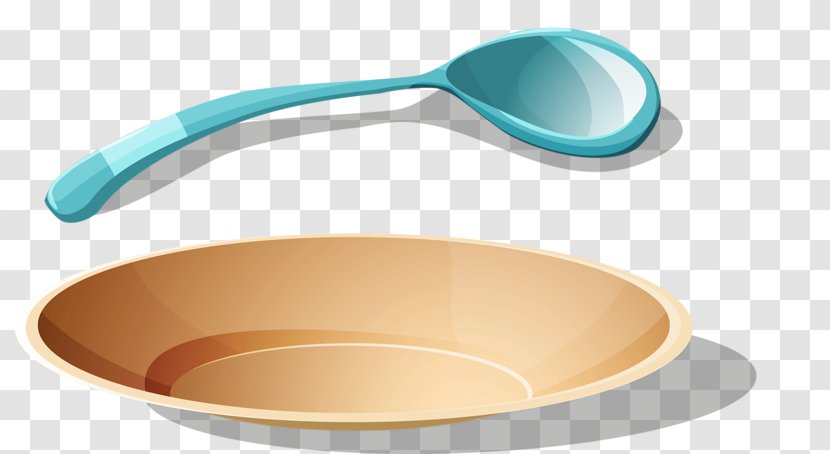 Spoon Plate Tableware - Fork - Plates And Spoons Transparent PNG