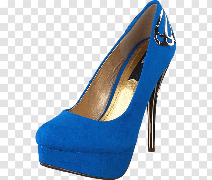 Blue Slipper High-heeled Shoe Wedge - Blink Transparent PNG