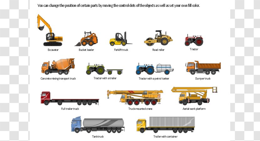 Car Vehicle Heavy Equipment Industry Clip Art - Semitrailer Truck - Bucket Cliparts Transparent PNG