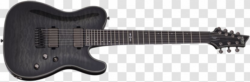 Schecter C-1 Hellraiser FR Guitar Research Electric Seven-string Transparent PNG