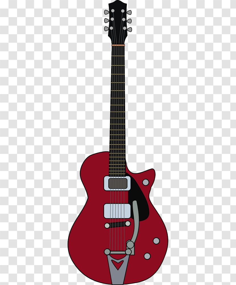 Gibson Firebird Flying V Guitar Clip Art - Heart - Red Electric Transparent PNG