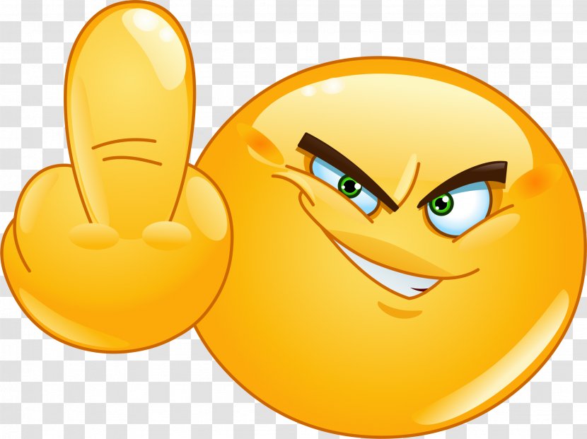 Emoticon Vector Graphics The Finger Emoji Smiley - Royaltyfree Transparent PNG