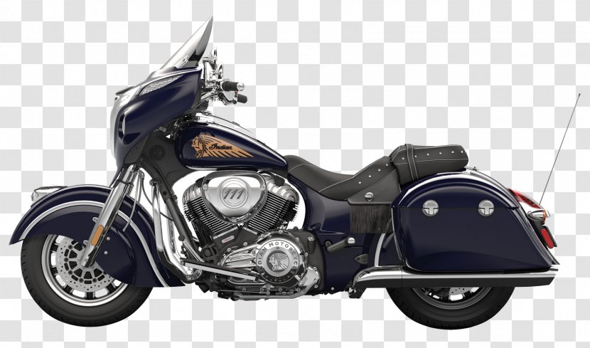 Sturgis Saddlebag Indian Chief Motorcycle - Exhaust System Transparent PNG