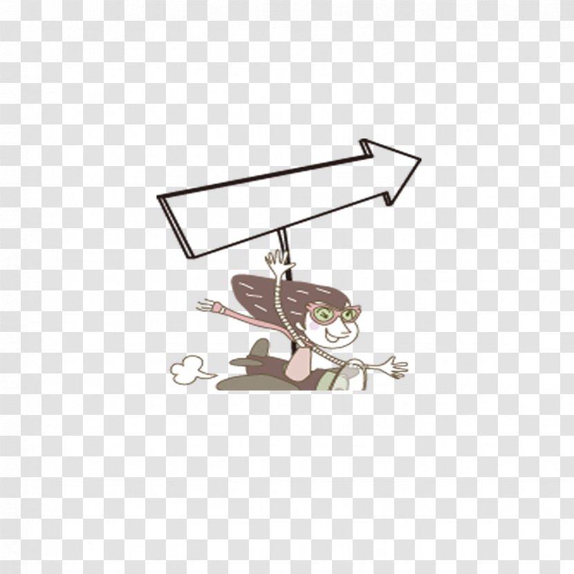 Euclidean Vector - Dessin Animxe9 - Cartoon Doll Arrow Transparent PNG