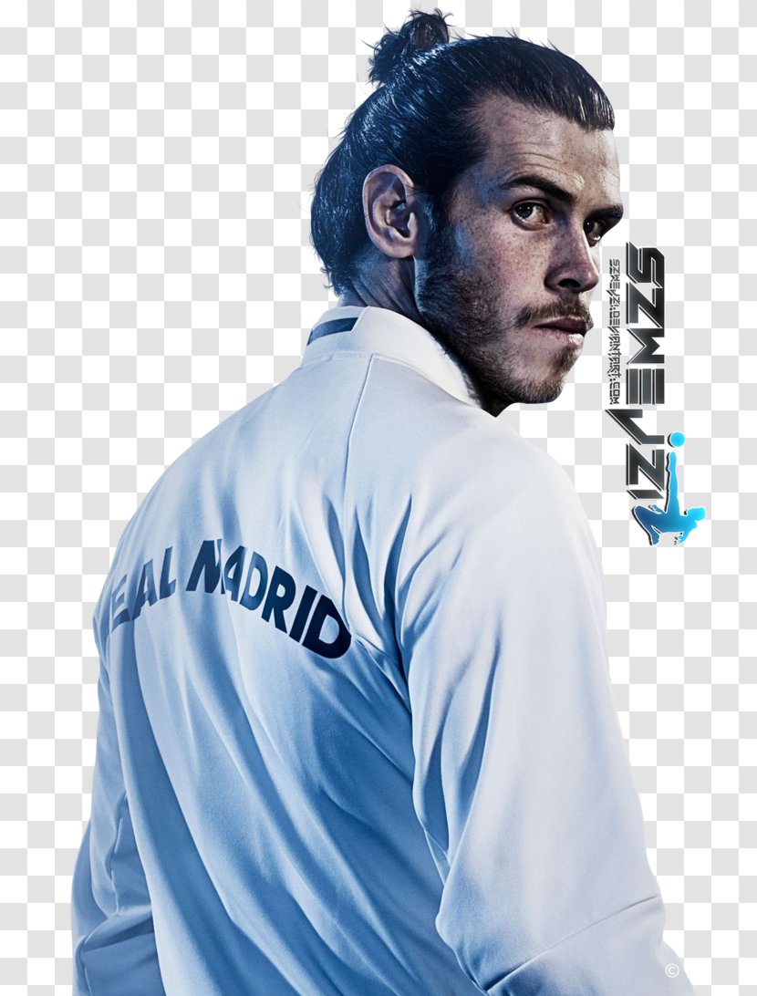 Gareth Bale Real Madrid C.F. 2016–17 La Liga Jersey - Neck Transparent PNG