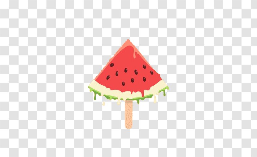 Ice Cream Watermelon Juice Pop - Cartoon Transparent PNG