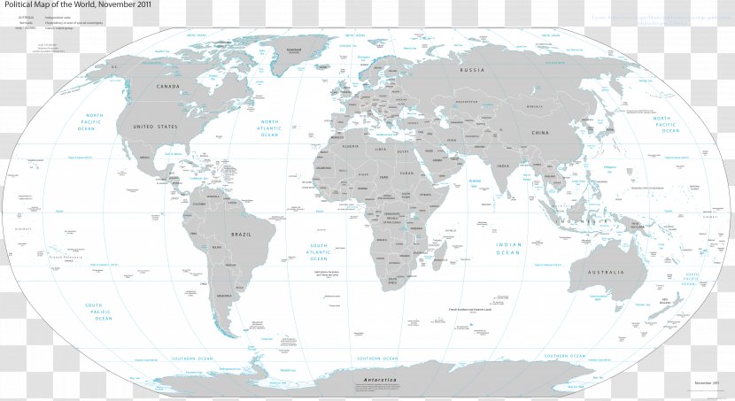 Globe World Map Mapa Polityczna - Projection Transparent PNG