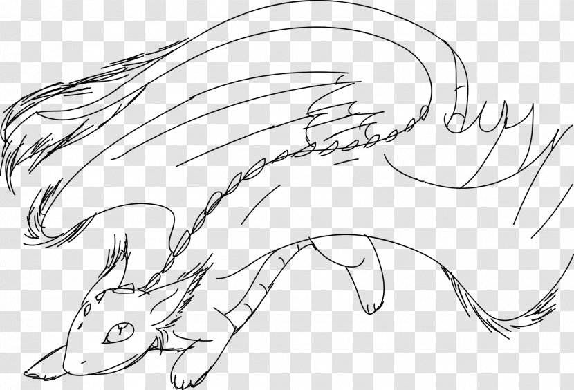 Drawing Line Art Sketch - Frame - Toothless Dragon Flying Transparent PNG