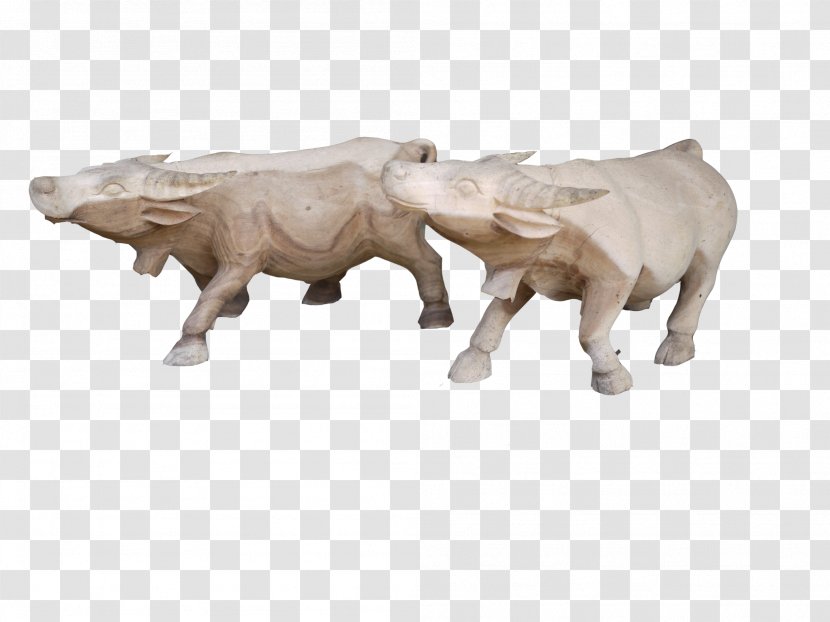 Cattle Bull Sculpture Figurine Terrestrial Animal Transparent PNG