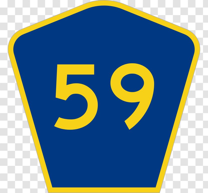 Traffic Sign Springfield Interchange Road US County Highway - Number Transparent PNG