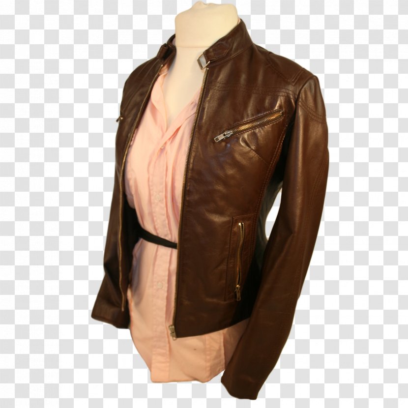 Leather Jacket Flight Tan - Glove Transparent PNG