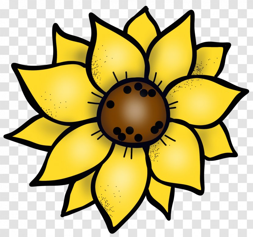 Common Sunflower Seed Cut Flowers Symmetry Clip Art - Oh The Places You'll Go Transparent PNG