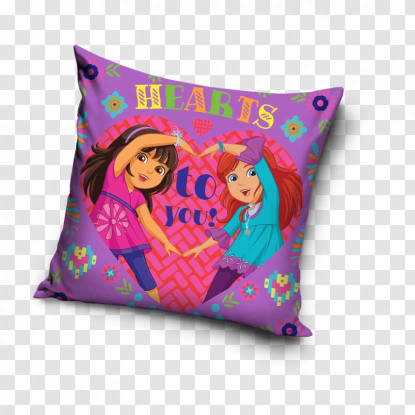 Poszewka Pościel Dziecięca Pac Man Carbotex Niebieski Pillow Pink Violet - Dora The Explorer Transparent PNG
