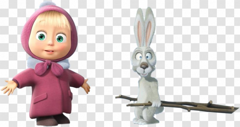 Masha And The Bear Hare Clip Art Transparent PNG