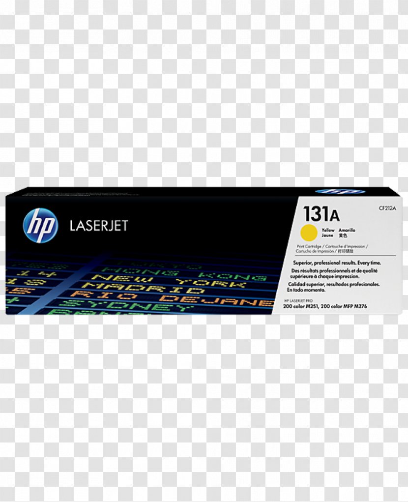 Hewlett-Packard HP LaserJet Pro 200 M251 131A Toner Cartridge - Ink - Hewlett-packard Transparent PNG