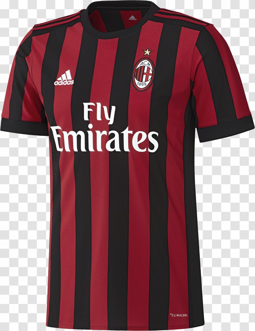 A.C. Milan T-shirt UEFA Champions League Jersey - Third - Soccer Transparent PNG