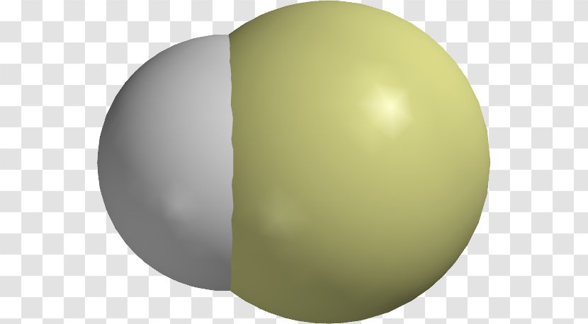 Hydrofluoric Acid Space-filling Model Hydrogen Fluoride Chloride - Green Transparent PNG