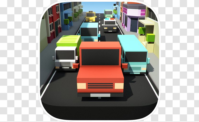 Pixel Car Racer Traffic Race Highway Racing - Crossy Road Transparent PNG