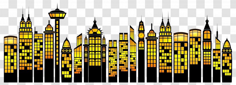 Building Skyline Clip Art - Metropolis Transparent PNG