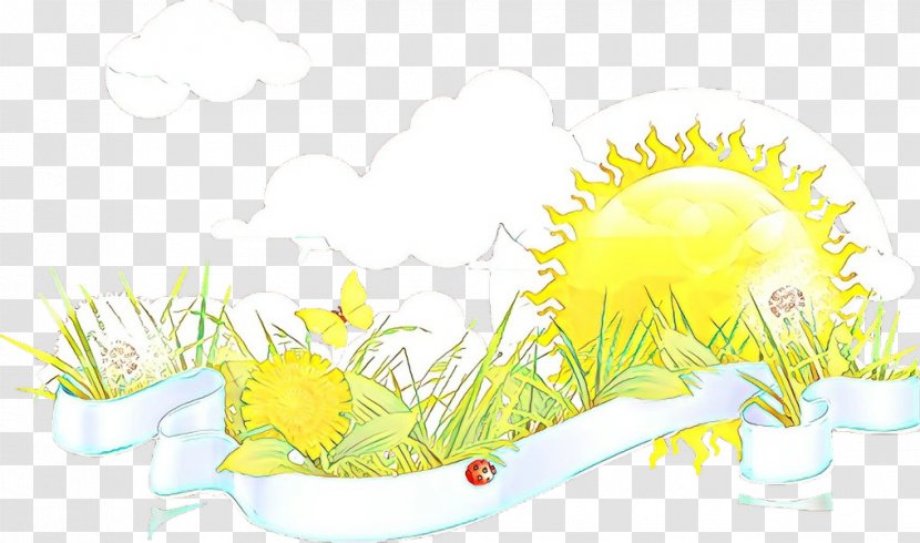 Yellow Clip Art Grass Plant Transparent PNG