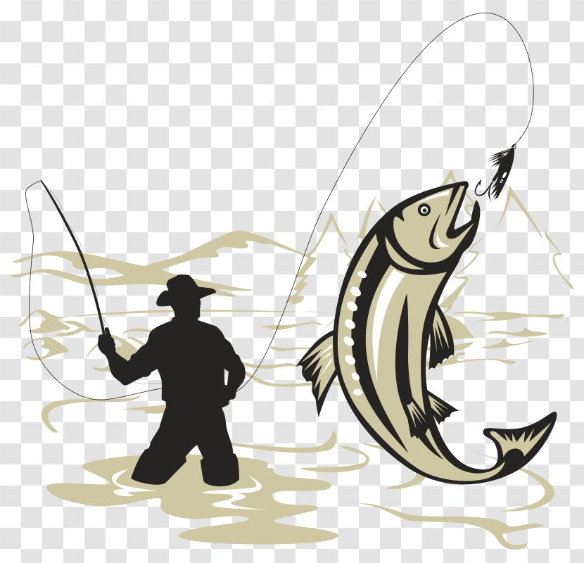 Fly Fishing Greeting & Note Cards Clip Art Rods - Baits Lures Transparent PNG