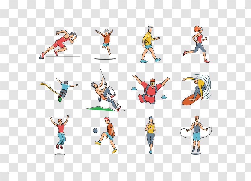 Athlete Clip Art - Drawing - Jumping Transparent PNG